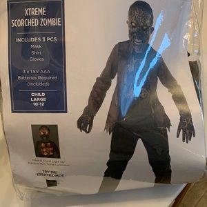 Extreme Scorched Zombie Costume Boys Large 10-12